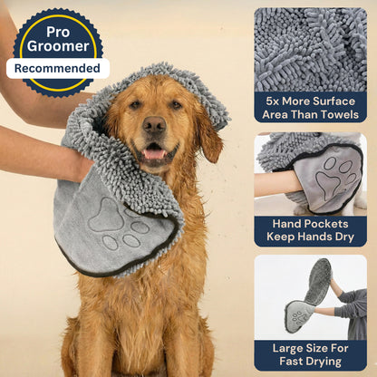 The PlushDry™ Super Absorbing Pet Towel
