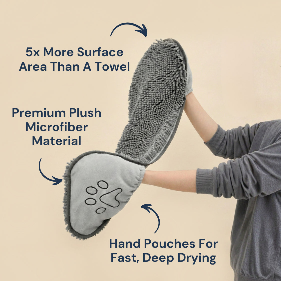 The PlushDry™ Super Absorbing Pet Towel